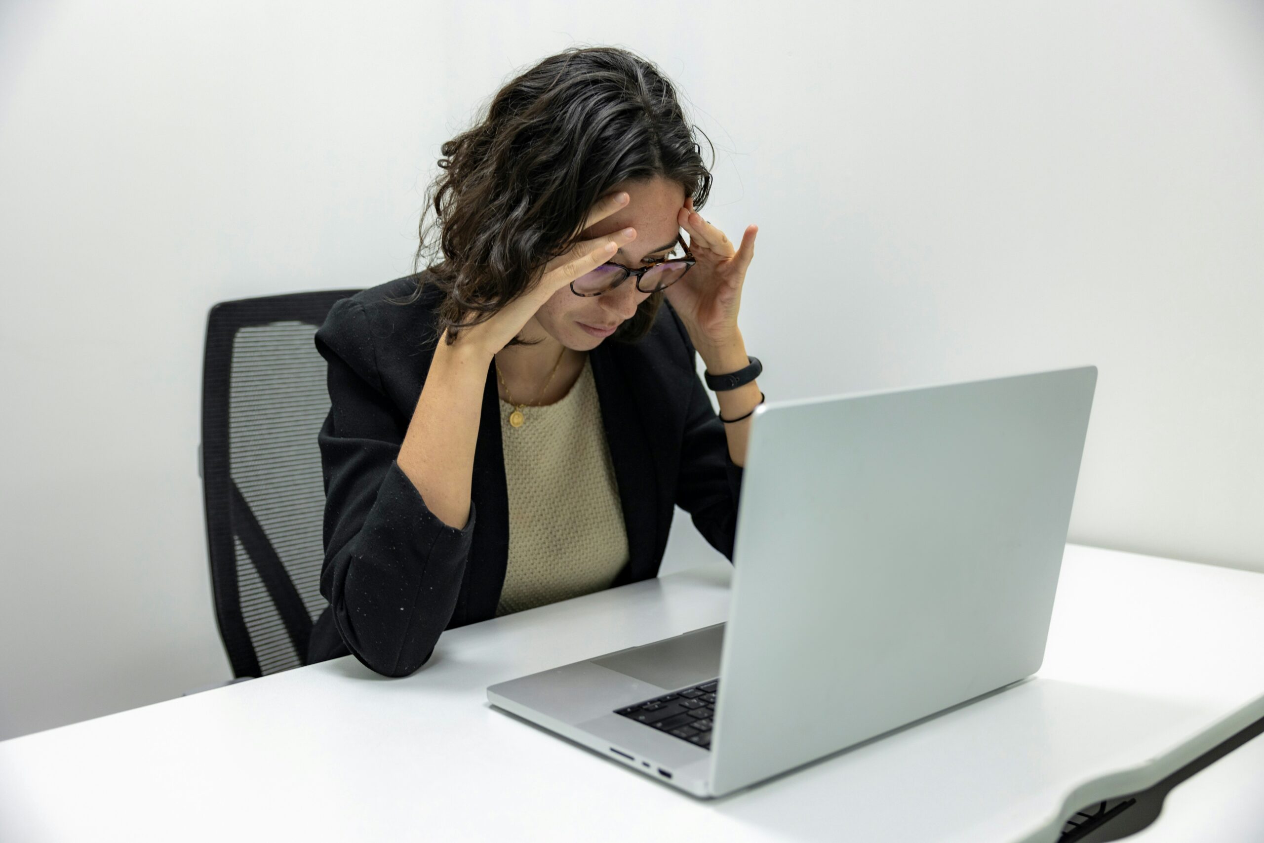 frustrated administrative worker at law firm